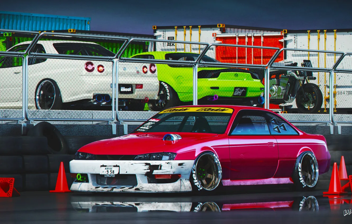 Фото обои Silvia, Nissan, Mazda, GT-R, Skyline, RX-7, Nissan Silvia, S14