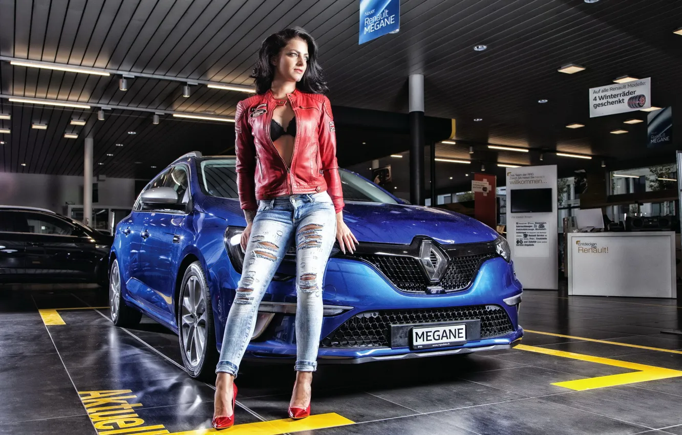 Фото обои машина, девушка, Miss Auto
