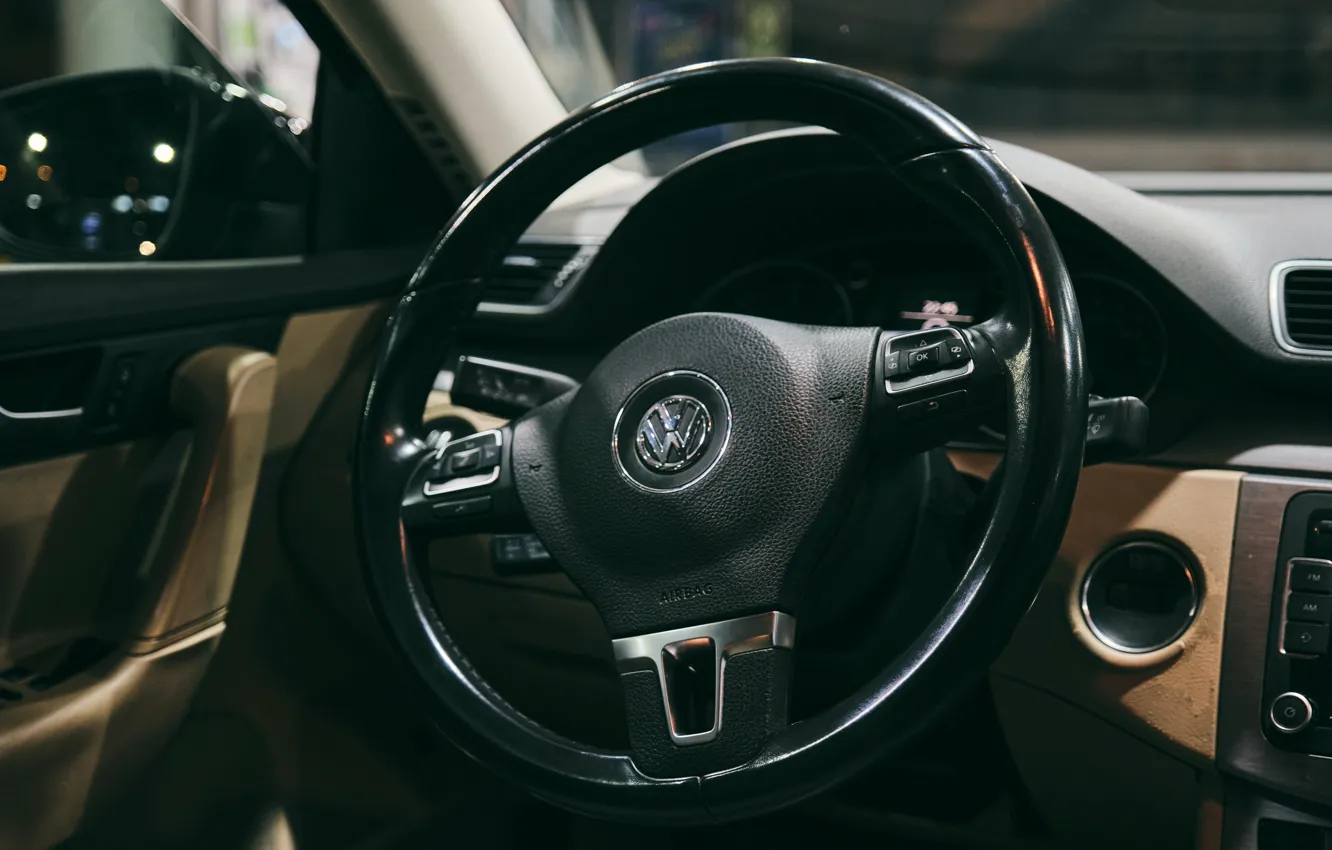 Фото обои Volkswagen, Car, Interier, Wheel, Passat, Variant, B7, Halil Ibrahim Cetinkaya