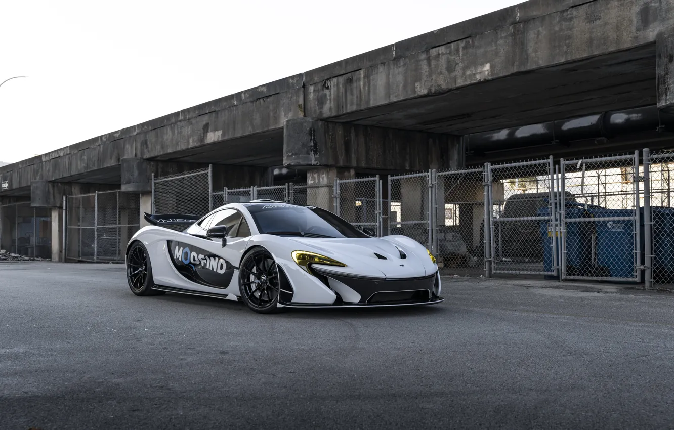 Фото обои McLaren, Black, White