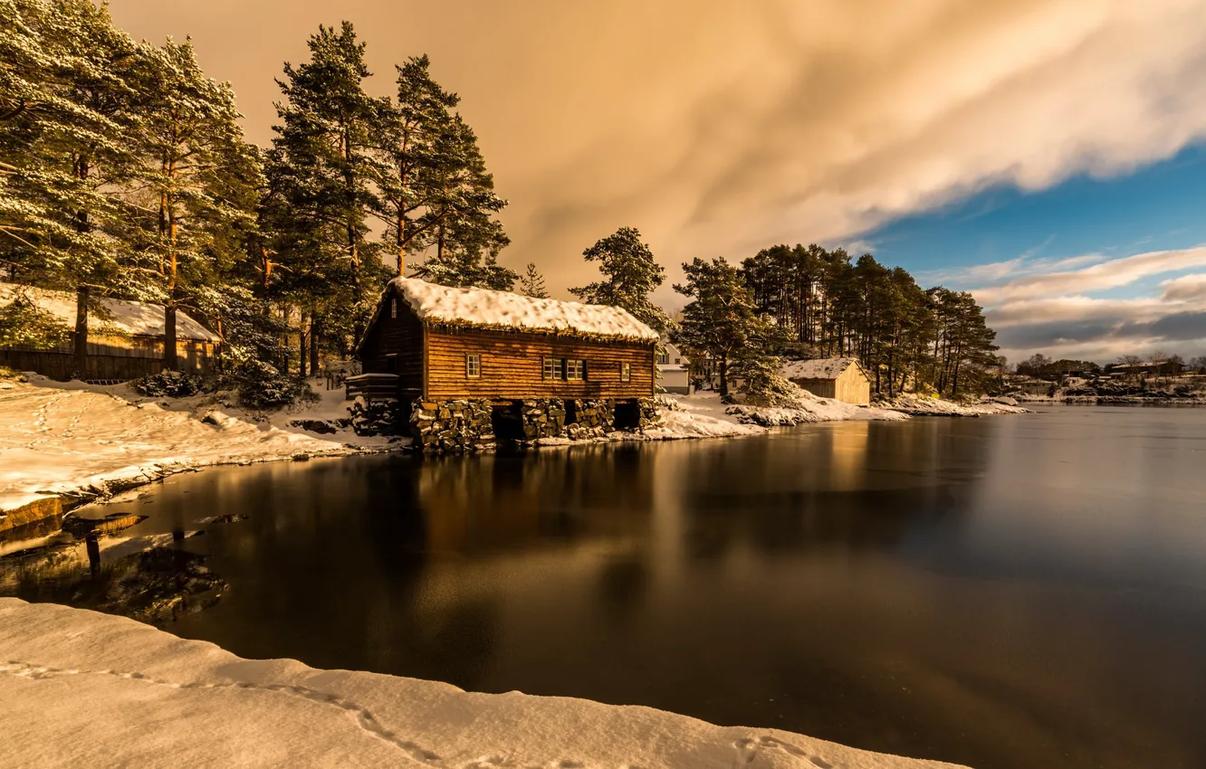 Фото обои зима, Норвегия, Norway, More og Romsdal, Alesund Kommune