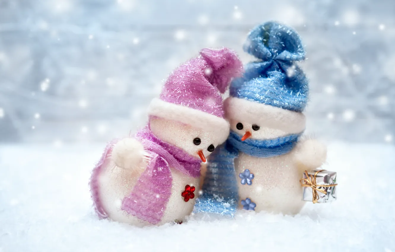 Фото обои Новый Год, Рождество, снеговик, winter, snow, merry christmas, snowman