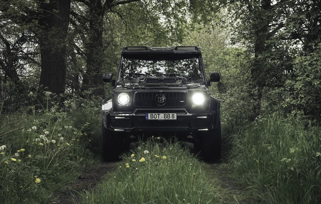 Фото обои Brabus, Wagon, Mercedes G, Superblack