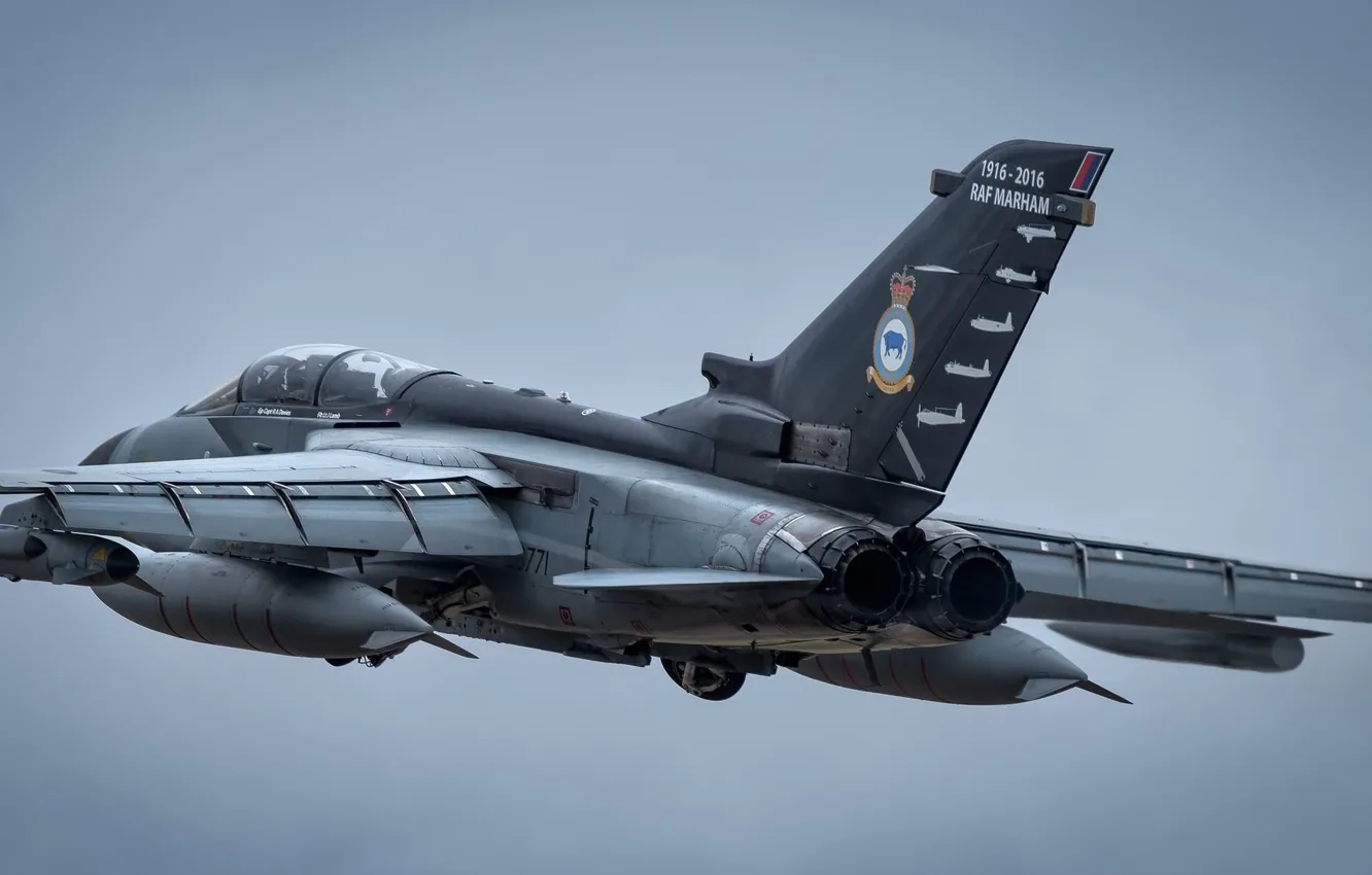 Фото обои полёт, летит, Tornado GR4, боевой самолёт