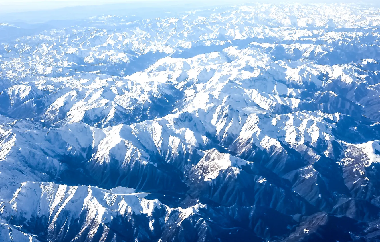Фото обои снег, горы, вершины, Альпы