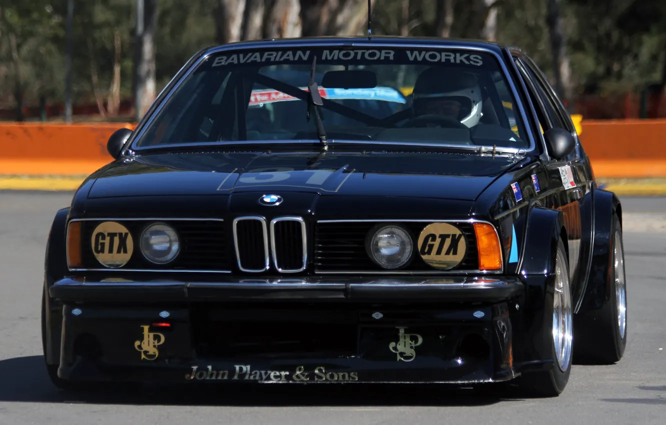 Фото обои BMW, Front, Black, Face, BMW 635 CSi, 635 CSI, ATCC