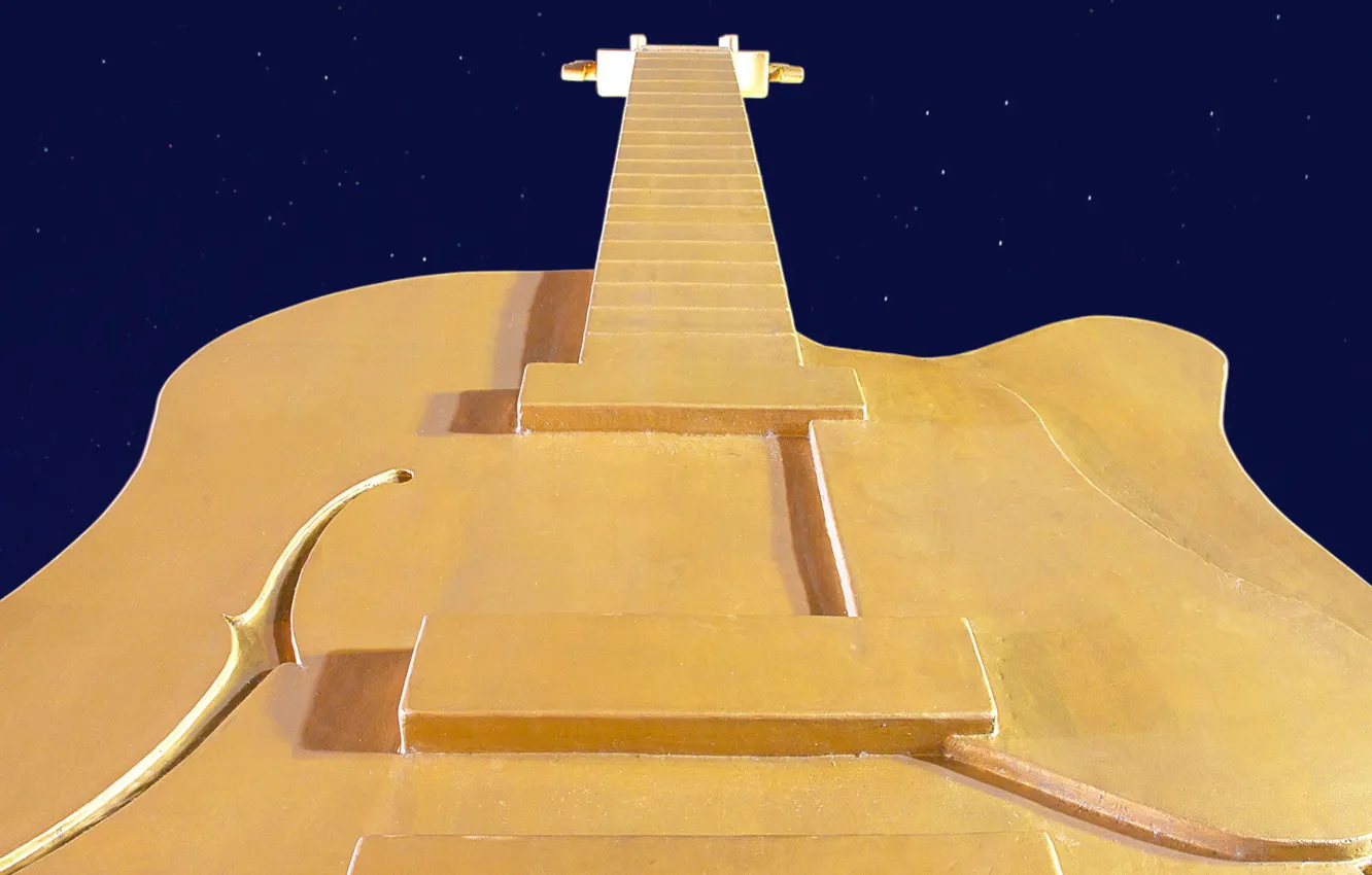 Фото обои небо, звезды, гитара, Австралия, монумент, Новый Южный Уэльс