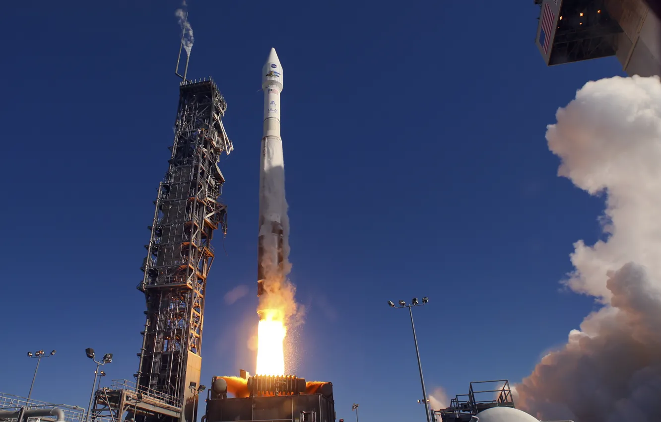Фото обои ракета, старт, Космодром