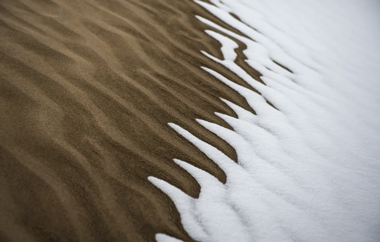 Фото обои nature, snow, sand