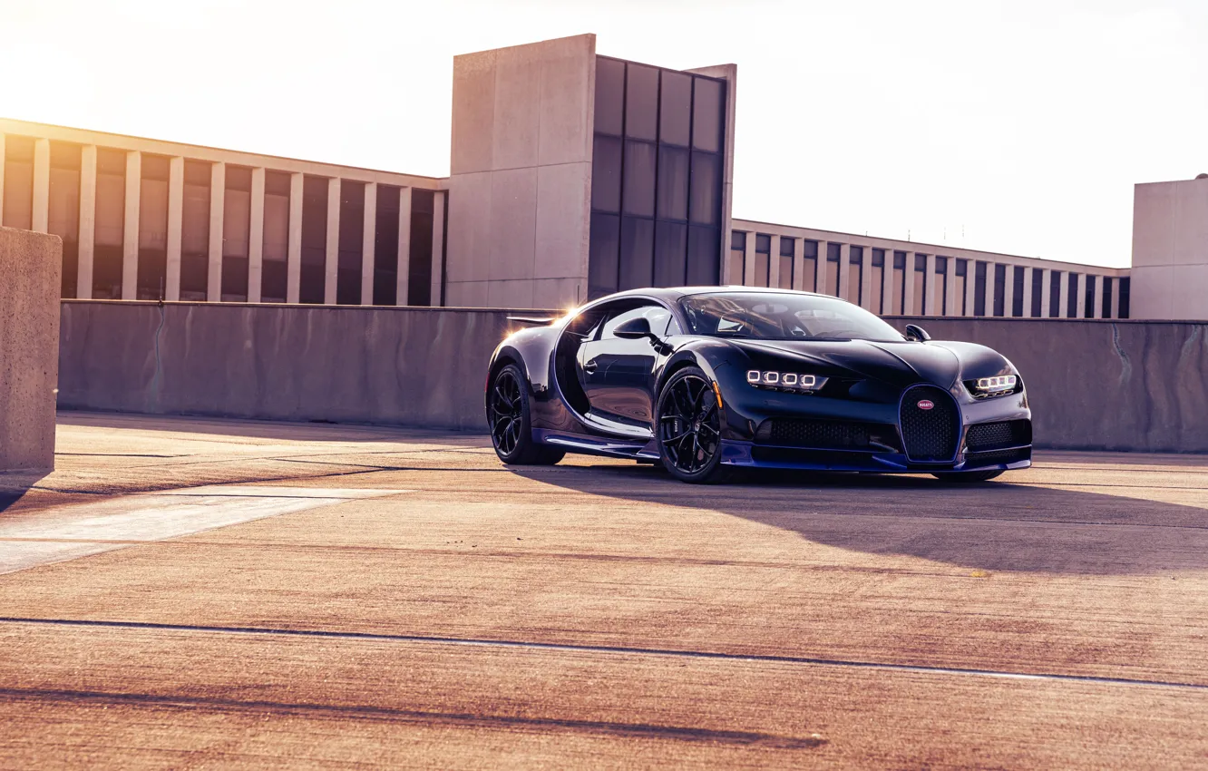 Фото обои Bugatti, front view, Chiron, Bugatti Chiron