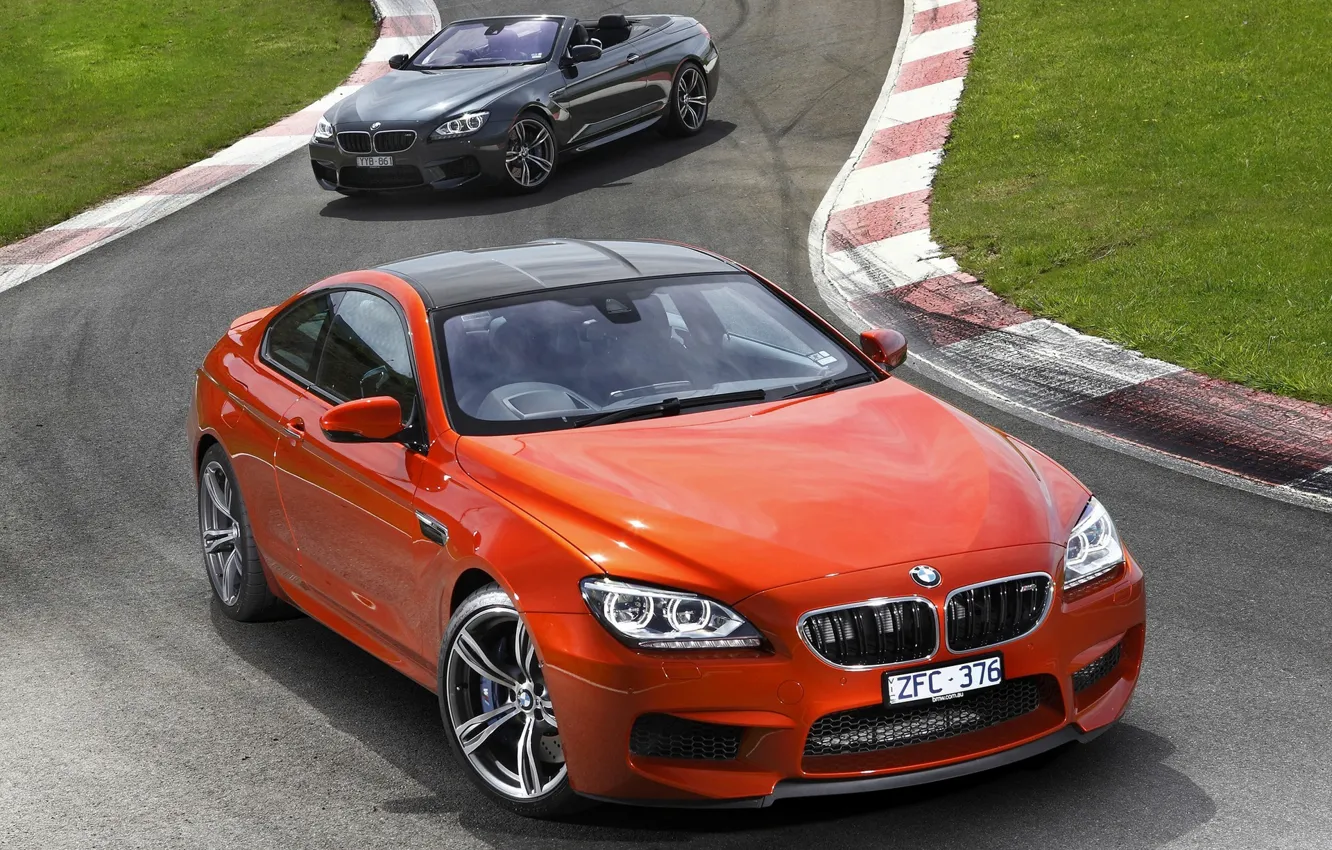 Фото обои Оранжевая, Черная, БМВ, Машины, Car, 2012, Автомобиль, Wallpapers