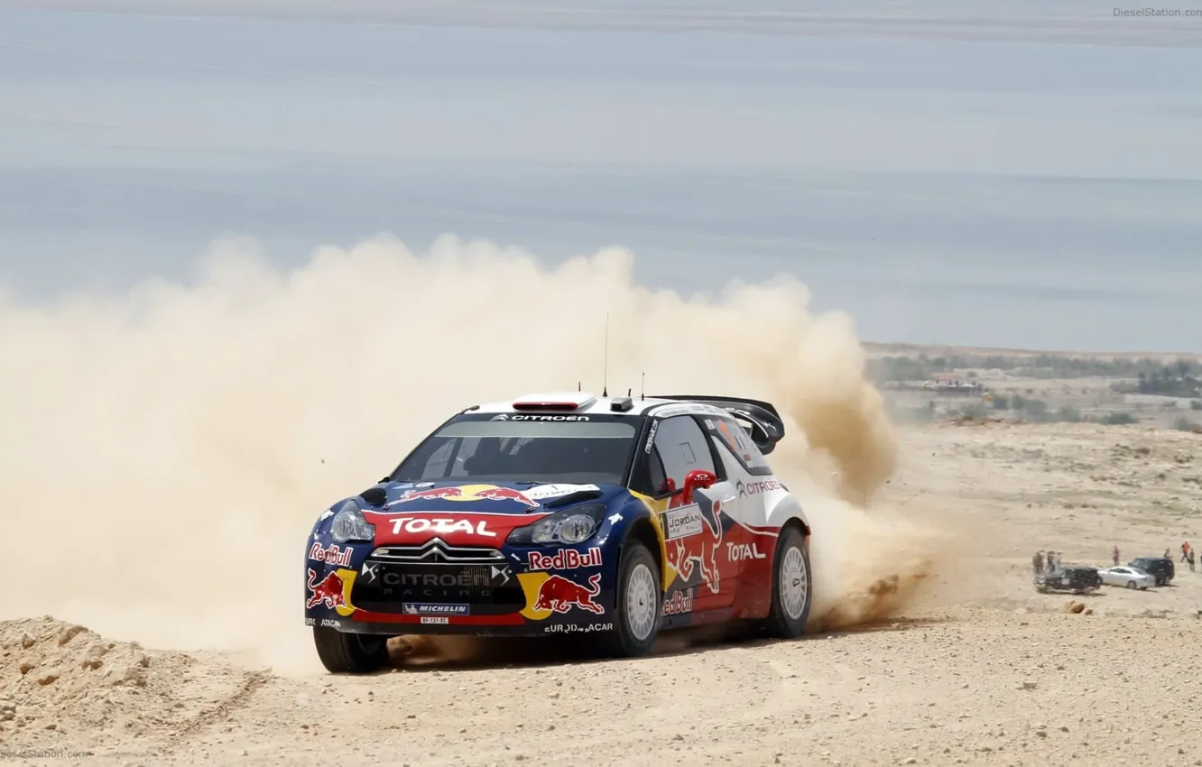 Фото обои песок, пыль, Ситроен, Citroen, rally, ралли, WRC