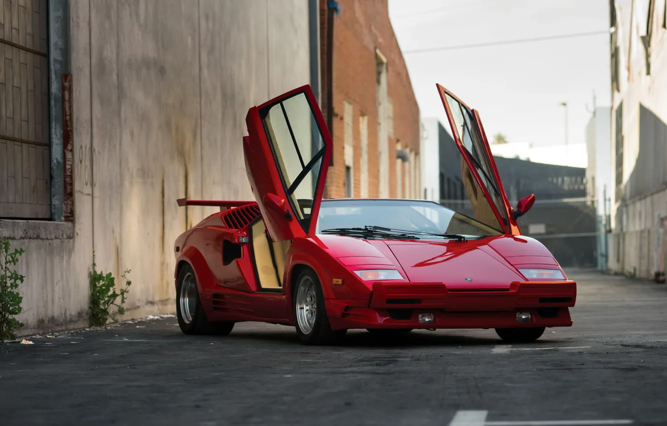 Фото обои Lamborghini, ламборджини, Countach, US-spec, каунтач, 1988, 25 Anniversario