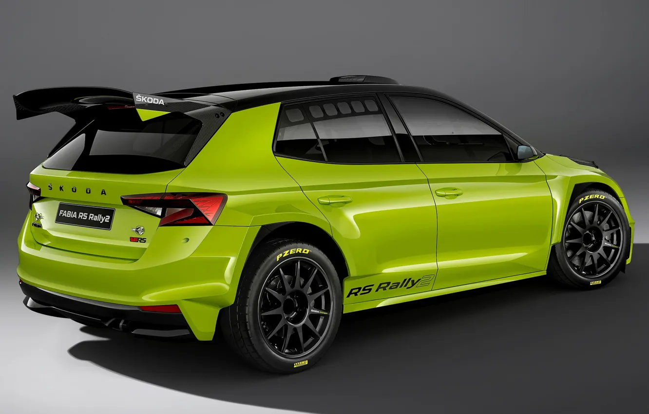 Фото обои экстерьер, Skoda, 2022, Rally2, Fabia RS