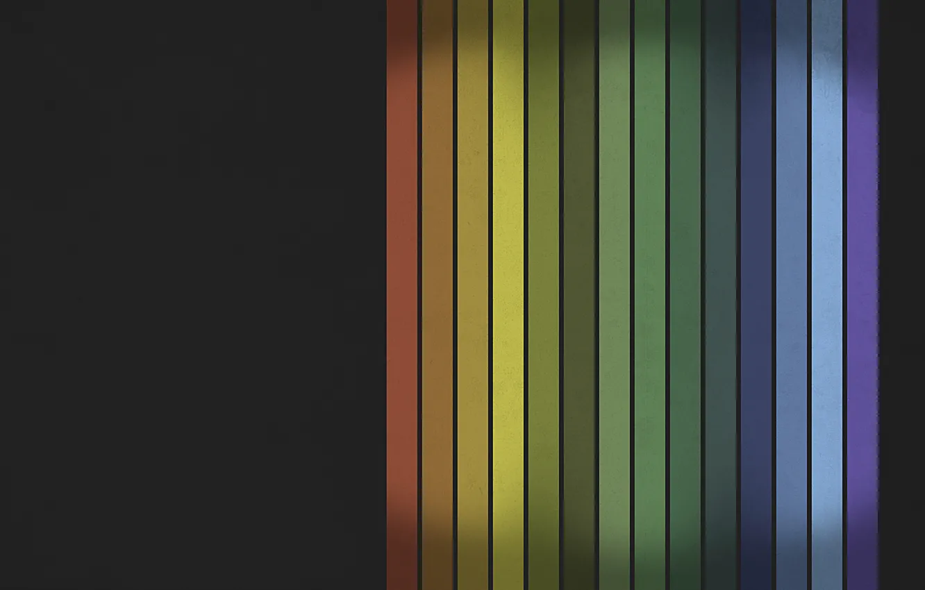 Фото обои линии, ряд, цвета радуги