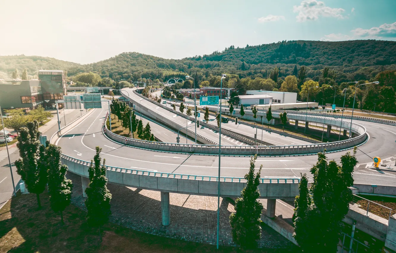 Фото обои highway, cement, access