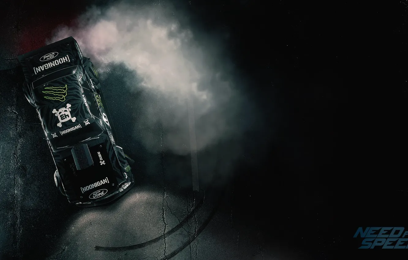 Фото обои Mustang, Ford, Need for Speed, 1965, RTR, Ken Block, Game, 2015