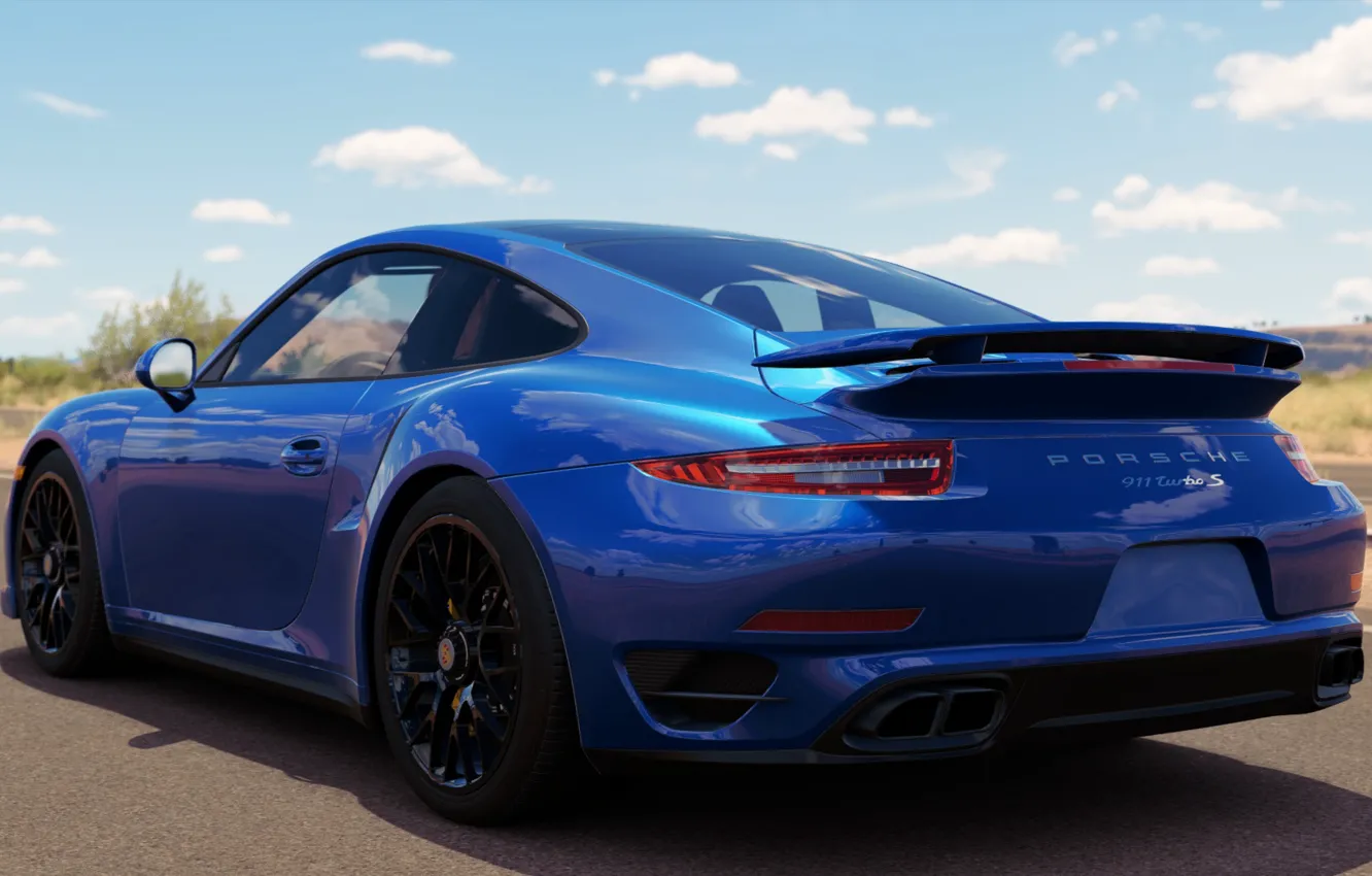 Фото обои Porsche 911, Turbo S, Forza Horizon 3