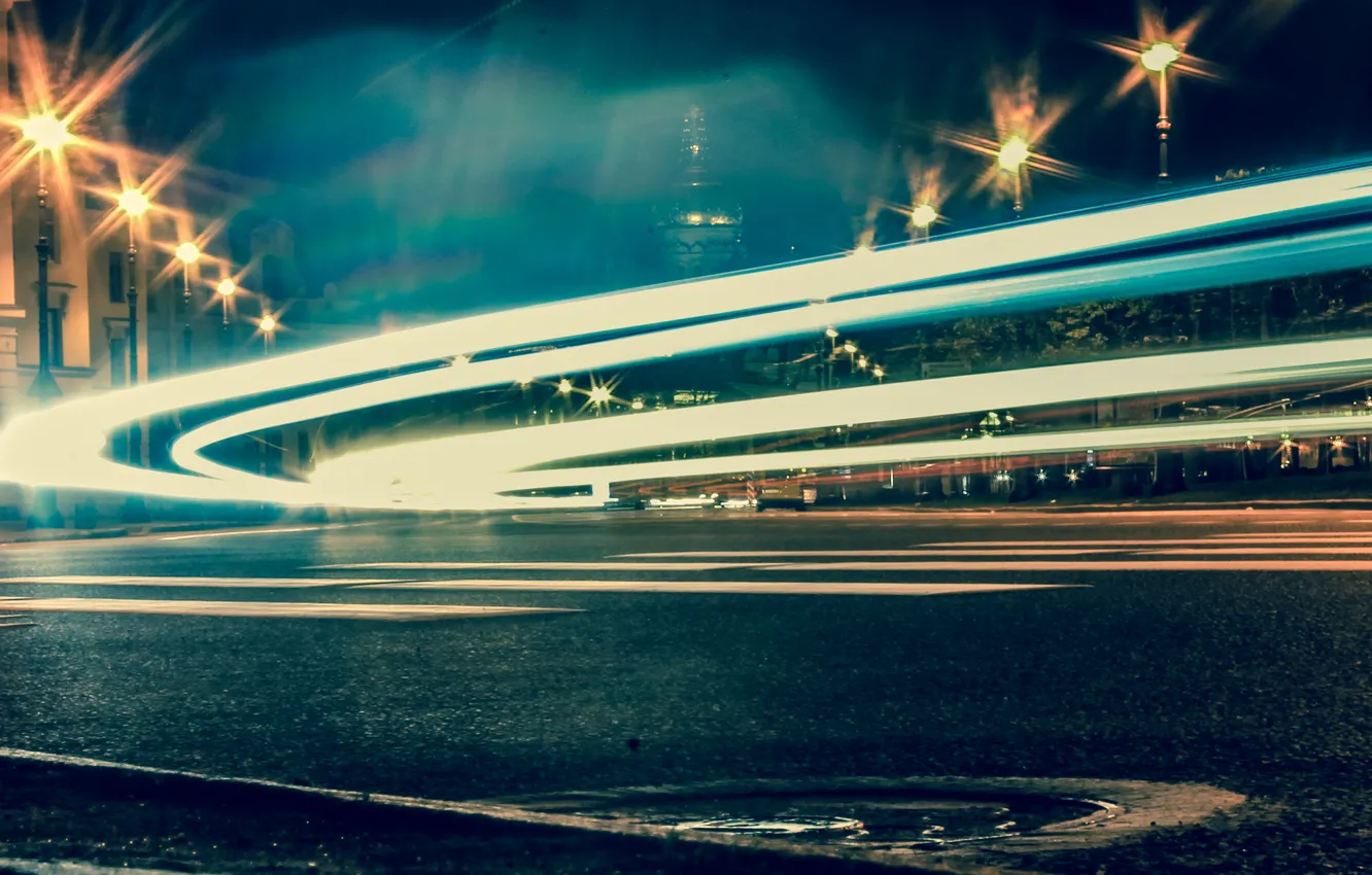 Фото обои car, light, Russia, cars, night