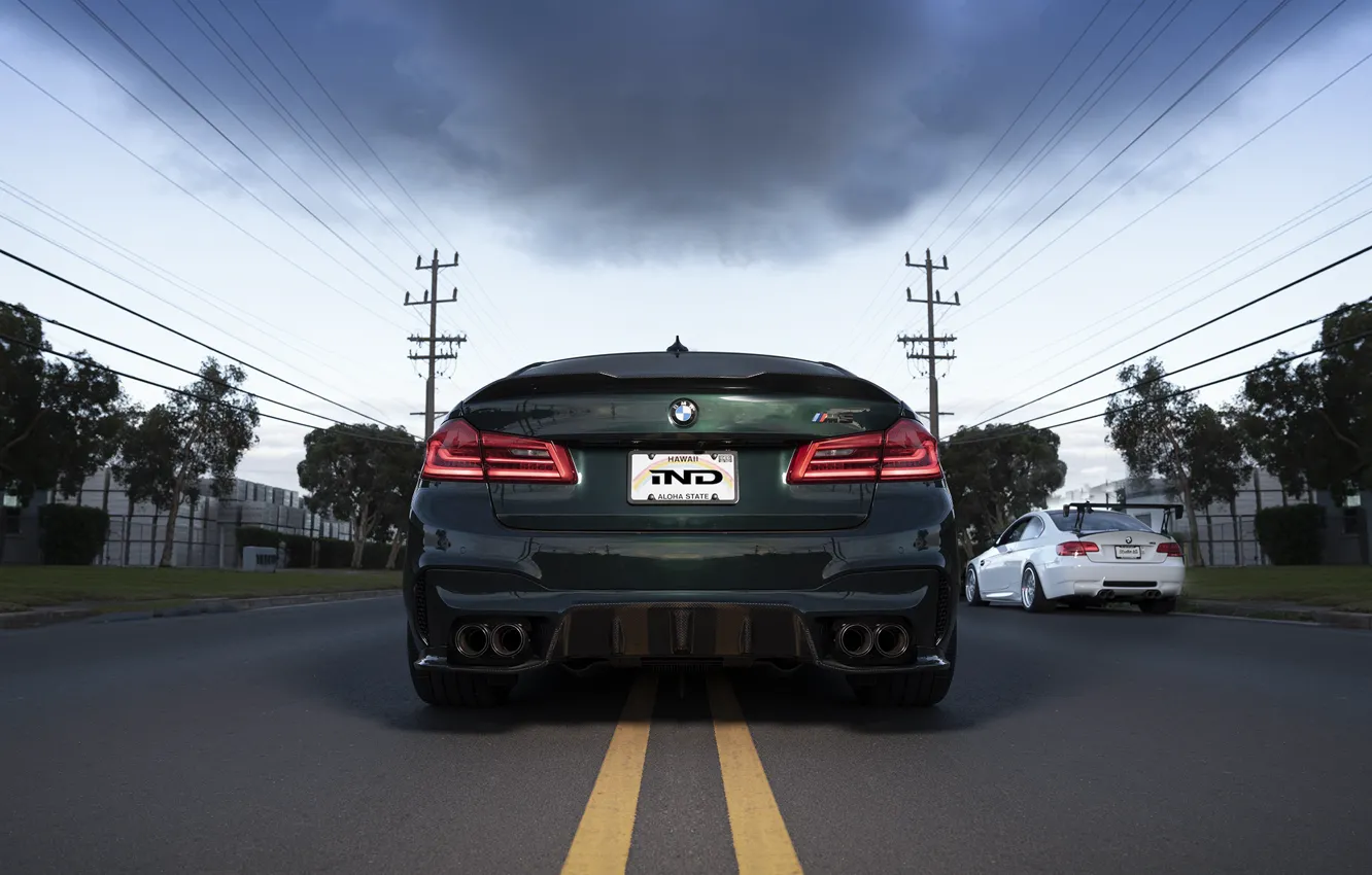 Фото обои E92, Rear view, M3, M5, F90