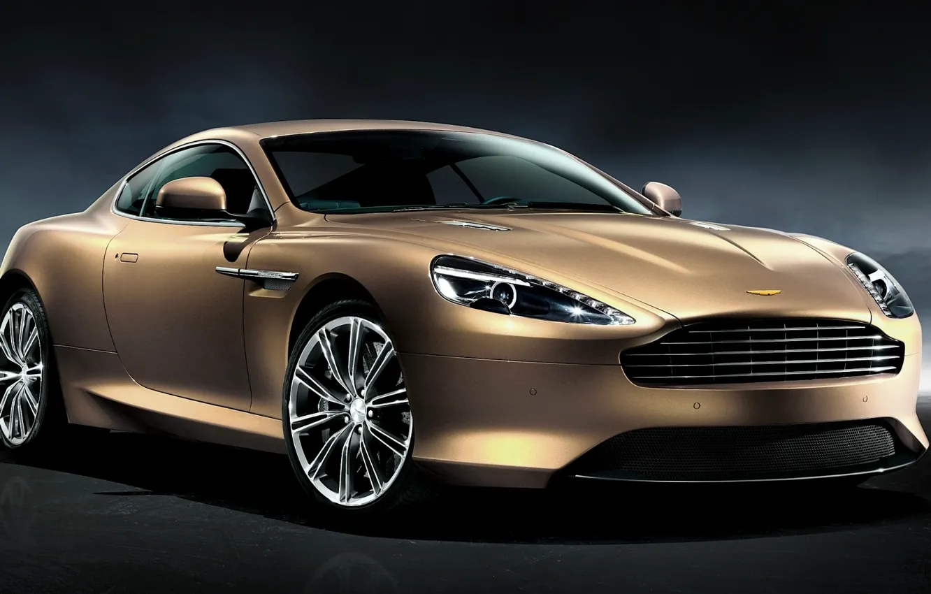 Фото обои авто, Aston Martin, светло-корычневый