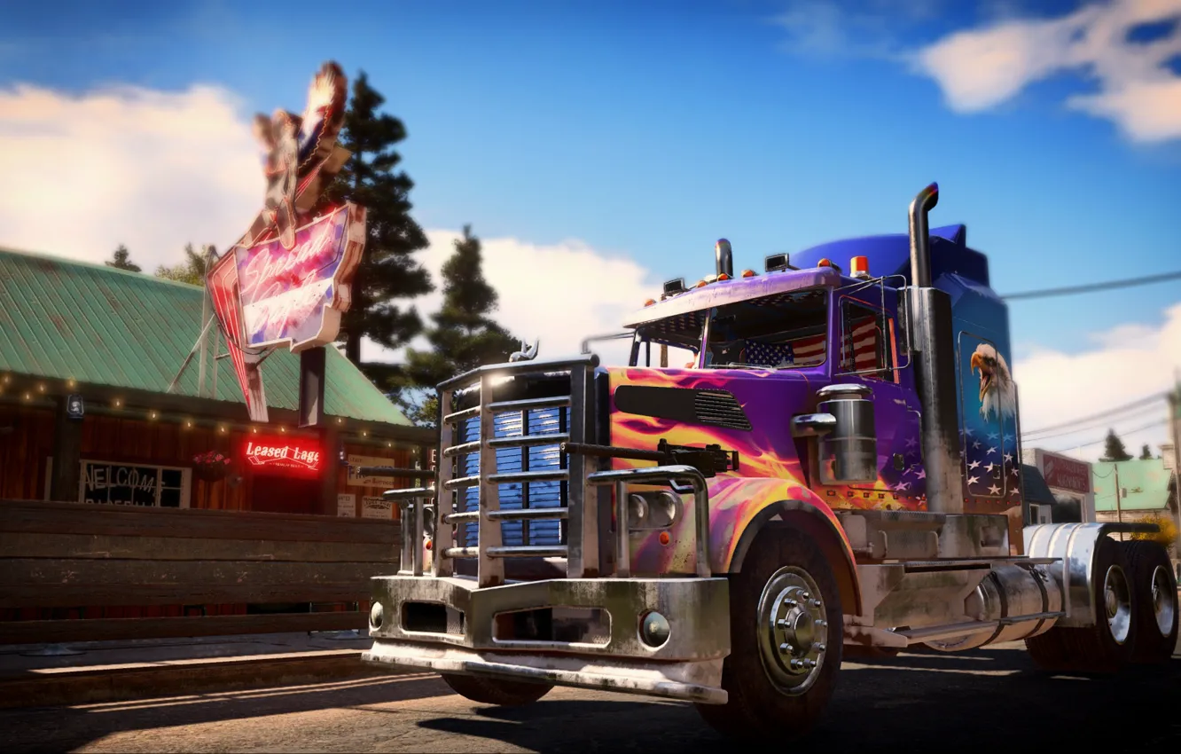 Фото обои игра, грузовик, Far cry 6