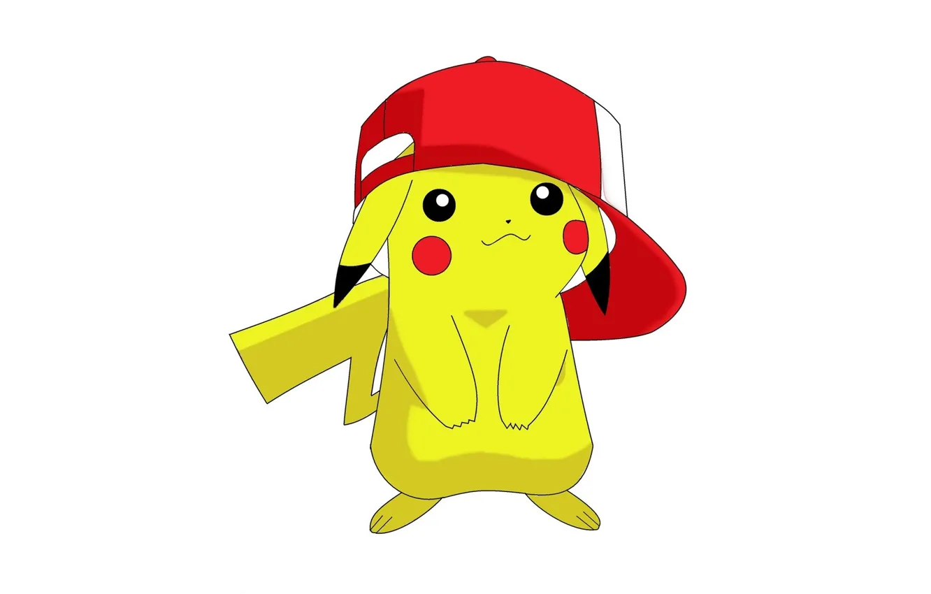 Фото обои game, yellow, anime, cap, Pokemon, cute, manga, Pikachu