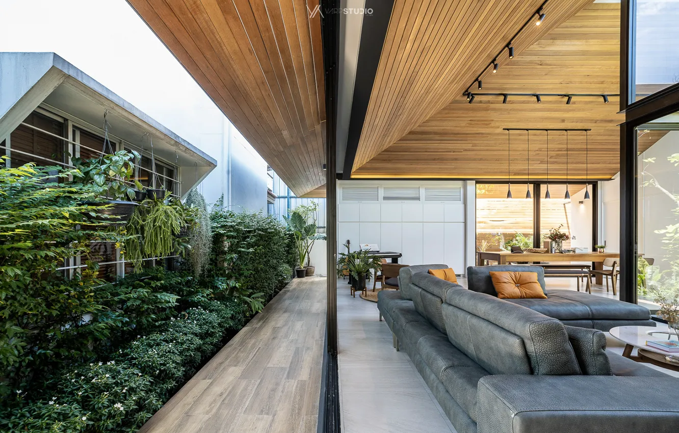 Фото обои дизайн, растительность, мебель, помещение, The Roof House