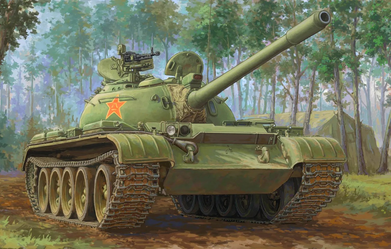 Фото обои Танк, КНР, Type 59, Тип 59, WZ-120, Основной Боевой Танк