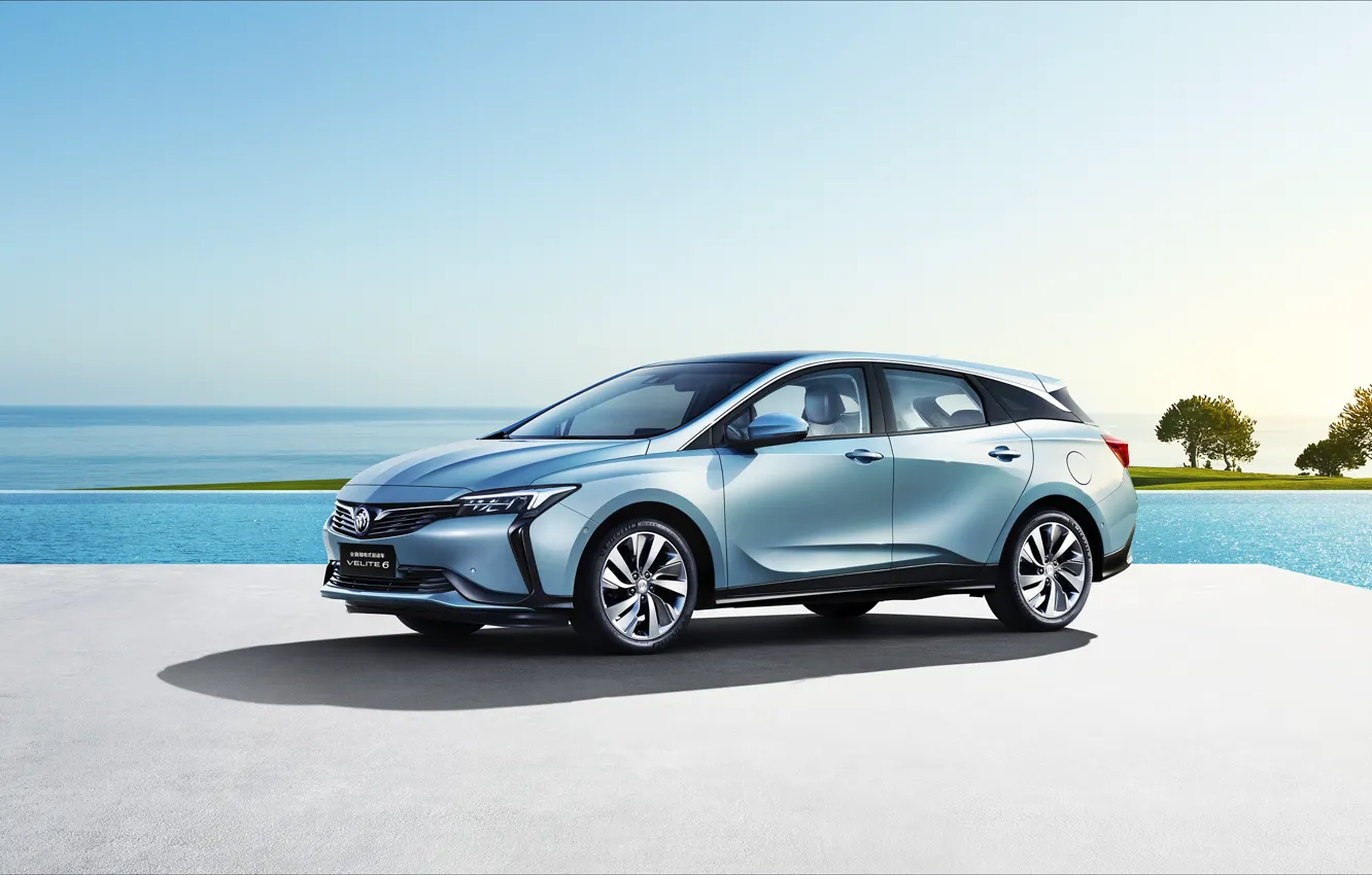 Фото обои авто, тень, бассейн, Buick, Velite