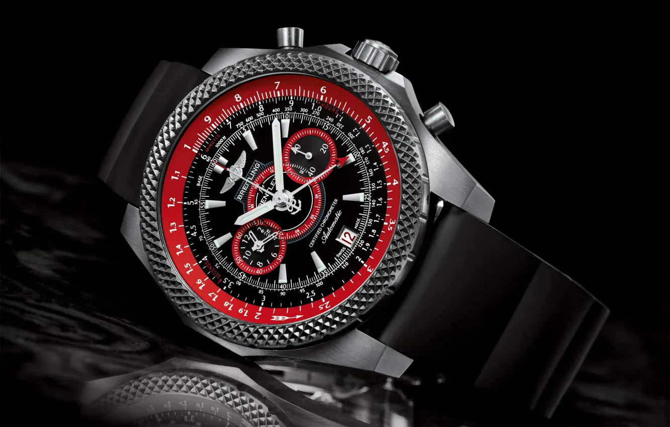 Фото обои Часы, Watch, Breitling, Supersport, Chronograph, Light Body, Breitling for Bentley