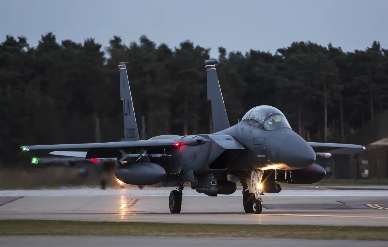 Фото обои F-15E, Strike Eagle, McDonnell Douglas