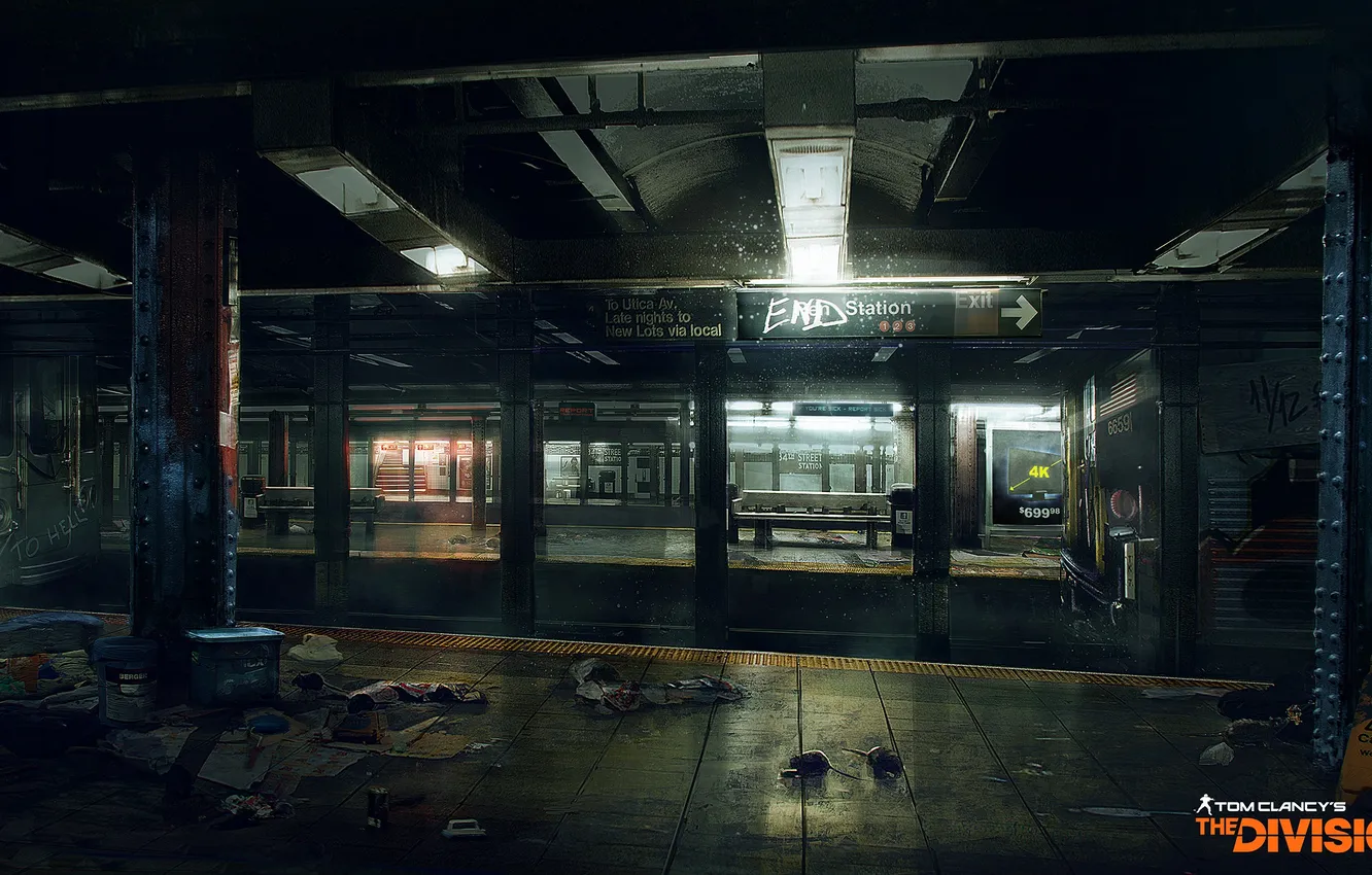 Фото обои метро, игра, Ubisoft Entertainment, Tom Clancy's The Division, The Division