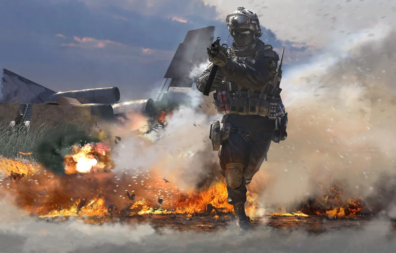 Фото обои Call of Duty, Modern Warfare 2, спецназ