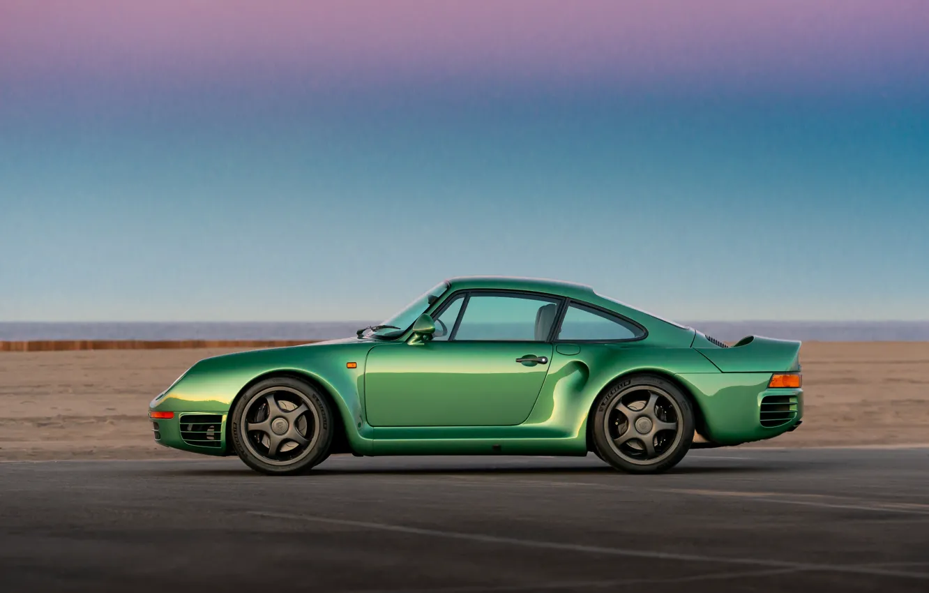 Фото обои Porsche, Green, Side, Canepa, 959SC, Porsche 959SC, Canepa Porsche 959SC