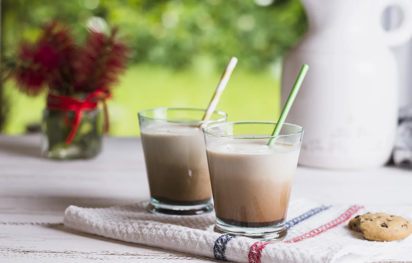 Фото обои стакан, напиток, какао, cocoa