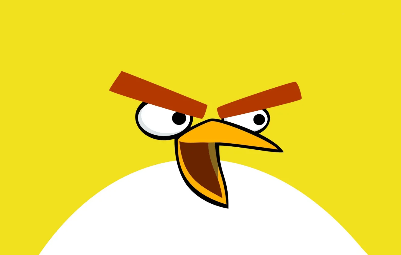 Фото обои минимализм, Angry Birds, Злые Птички