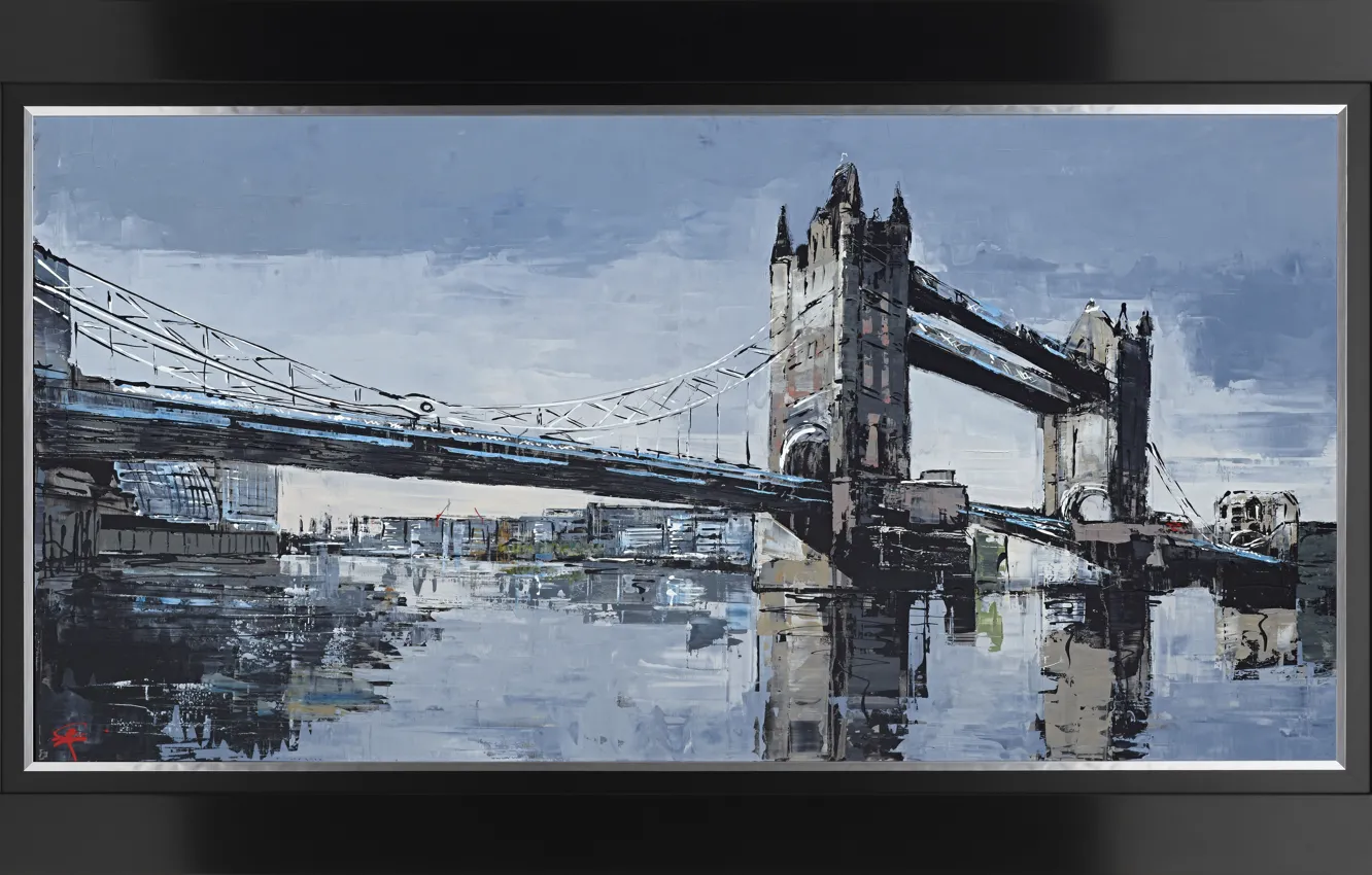 Фото обои bridge, Tower Bridge, London, frame
