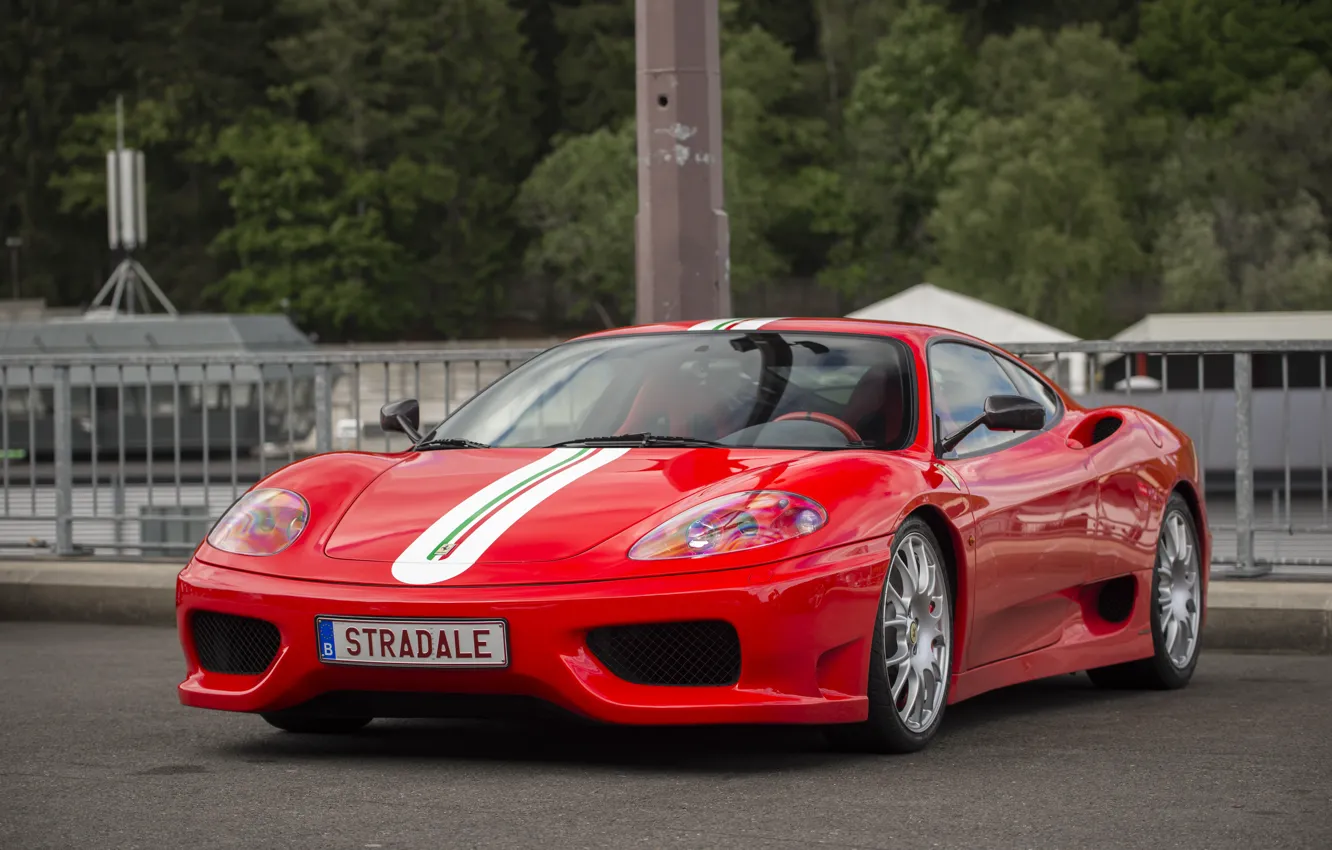 Фото обои Ferrari, red, 360, stradale