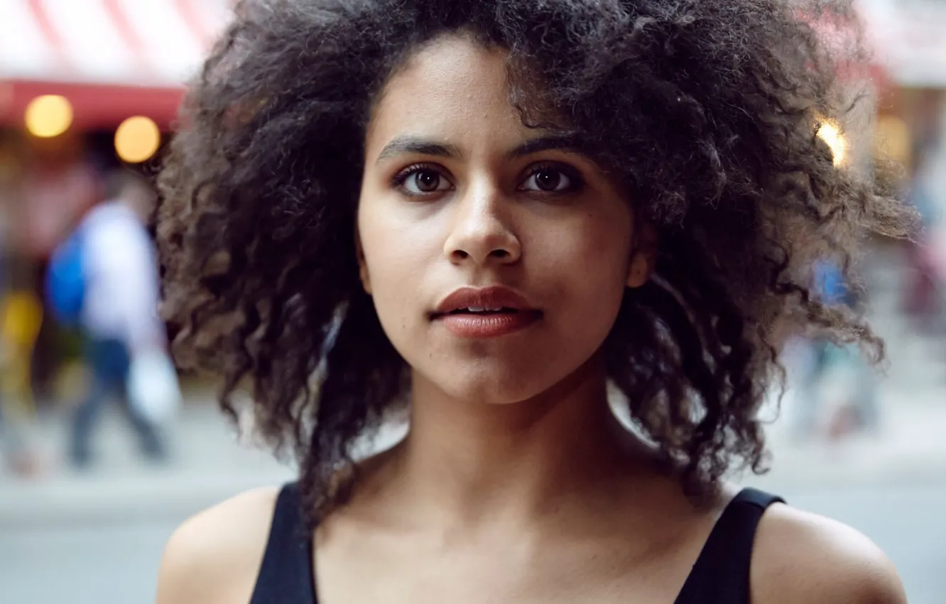 Фото обои актриса, кудрявая, Zazie Beetz, Зази Битц