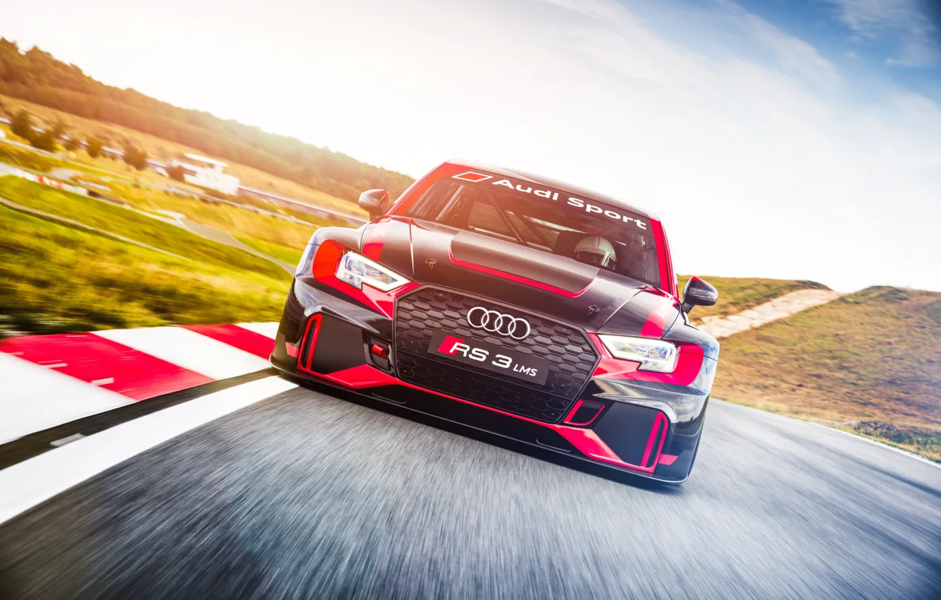 Фото обои Audi, Car, Race, Speed, RS3
