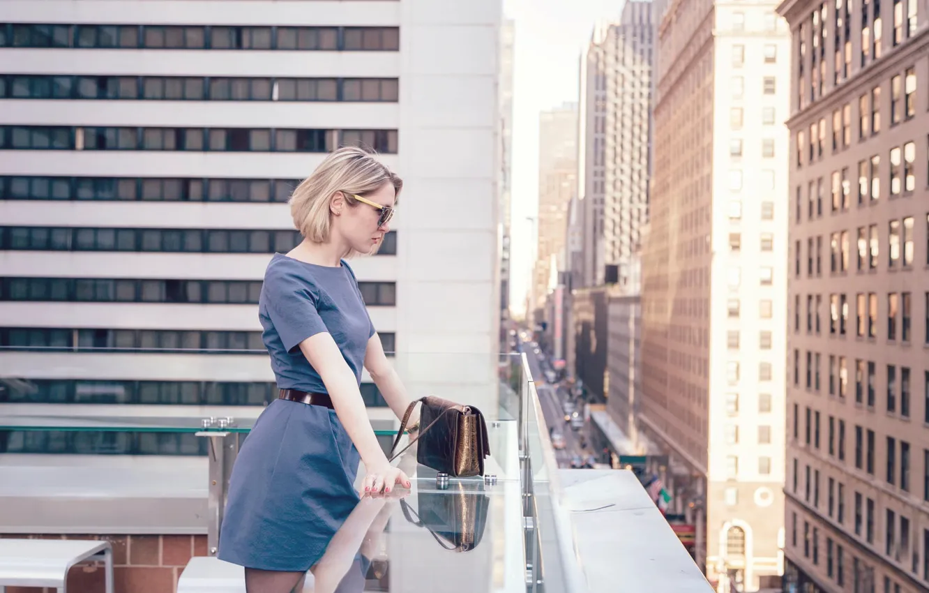 Фото обои девушка, город, girl, fashion, New York, model