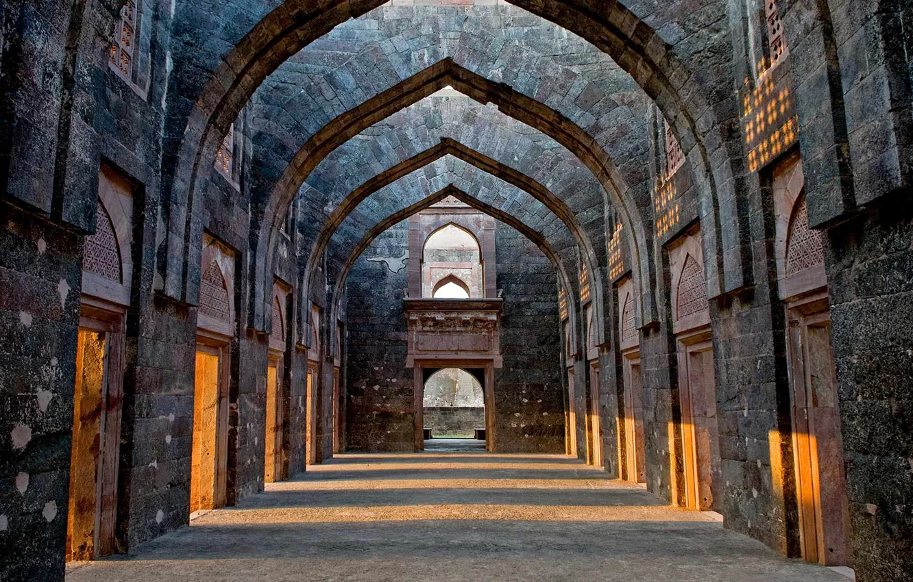 Фото обои замок, Индия, руины, Мадхья-Прадеш, Манду