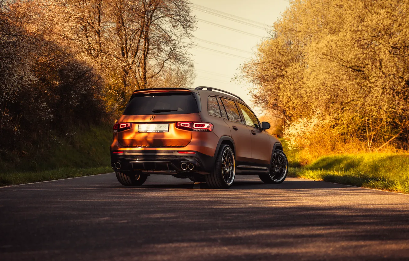 Фото обои Mercedes-Benz, Mercedes, Road, Rear, GLB, GLB35 AMG, VÄTH
