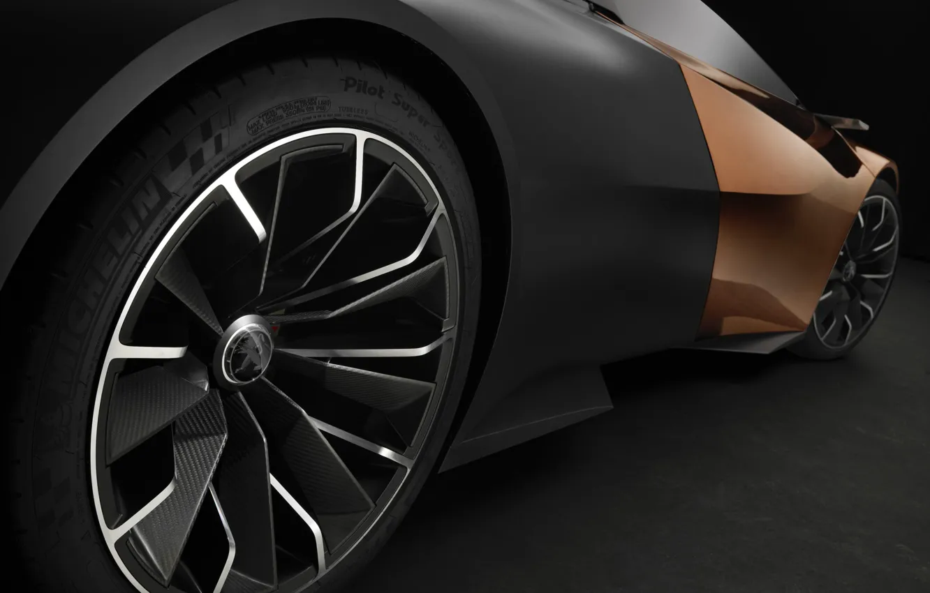 Фото обои car, Concept, Peugeot, 2012, black, Onyx