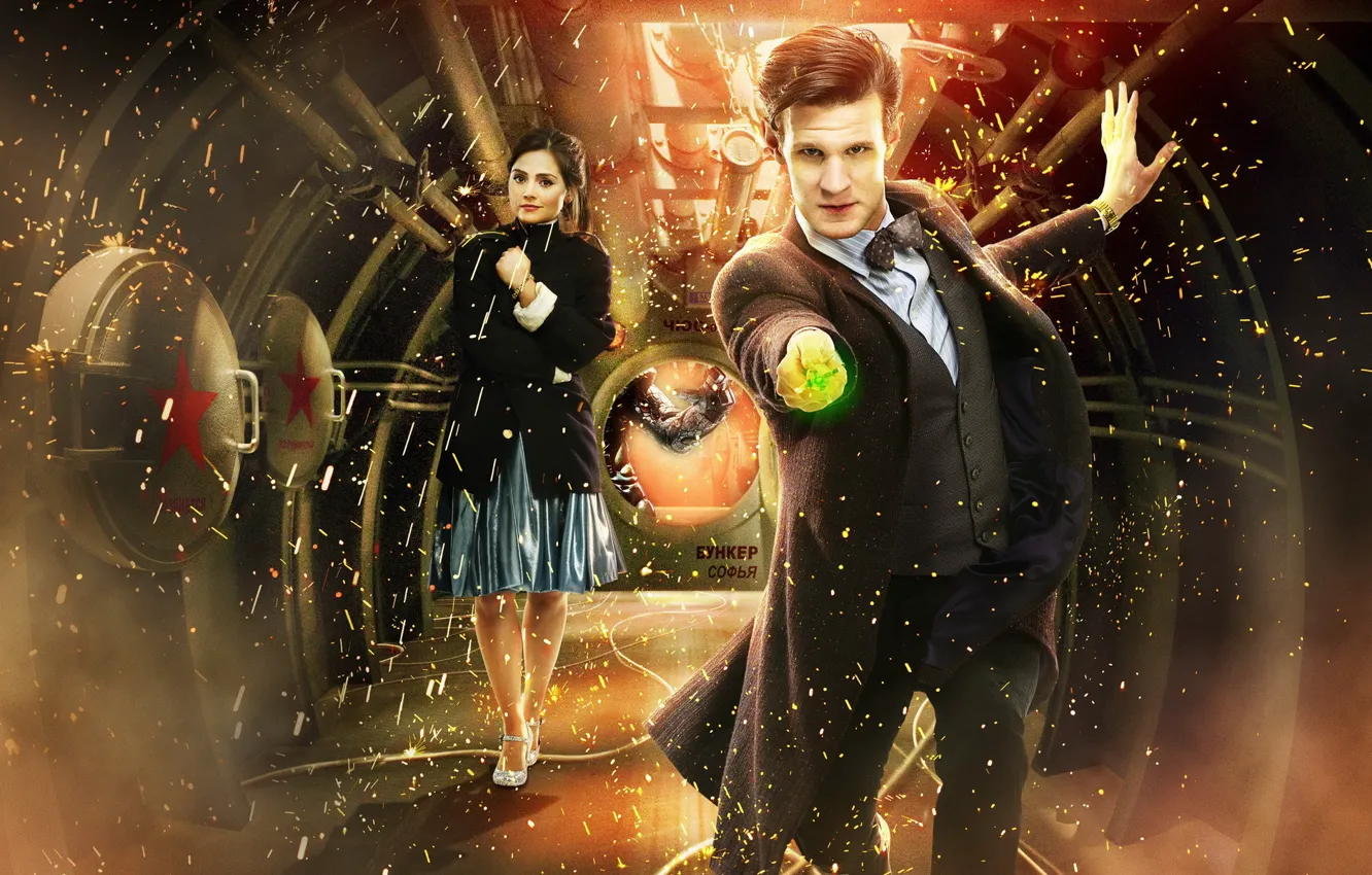 Фото обои сериал, Doctor Who, Доктор кто, Мэтт Смит, Matt Smith