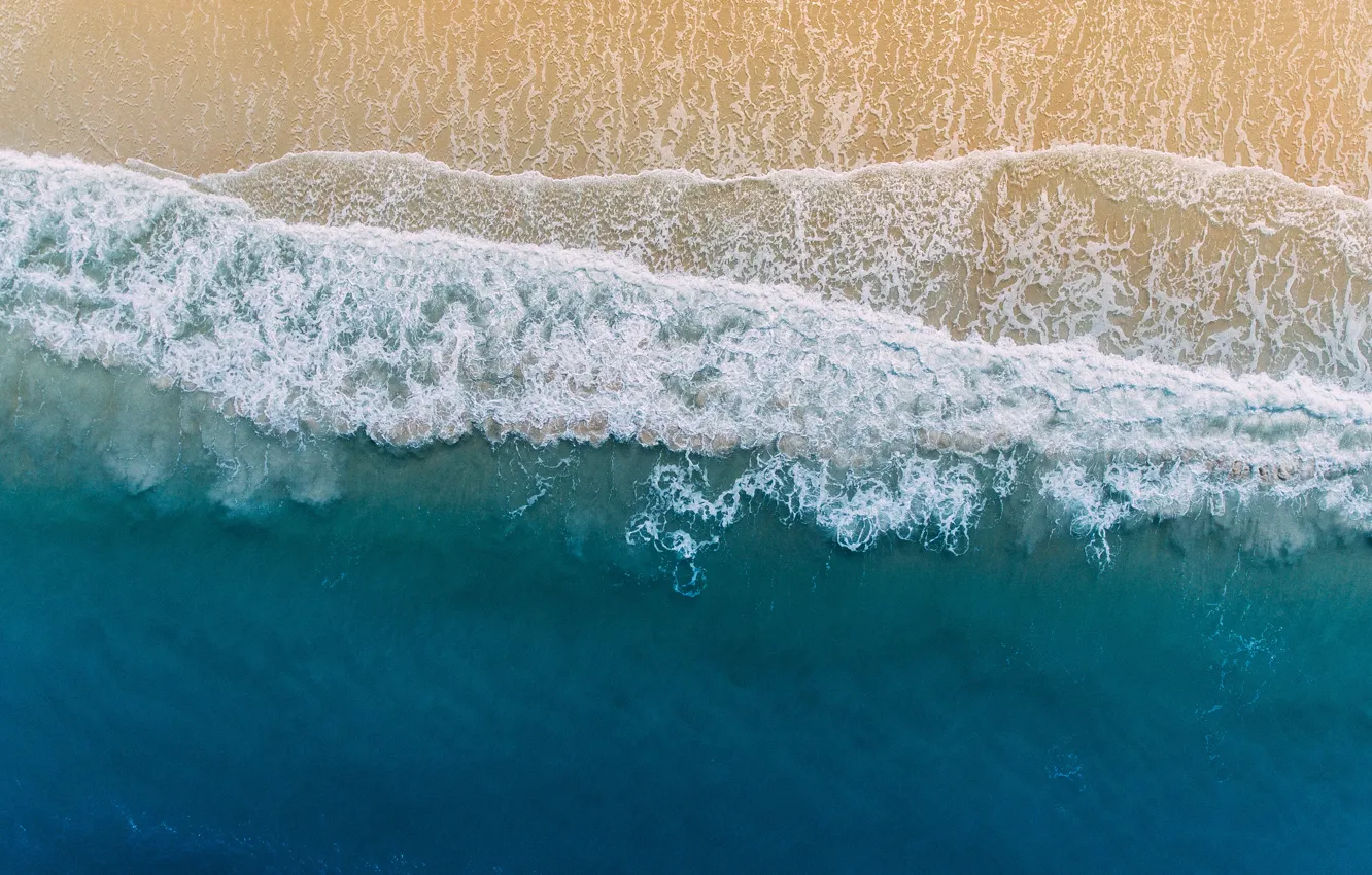 Фото обои песок, море, волны, пляж, вода, берег, побережье, Флорида