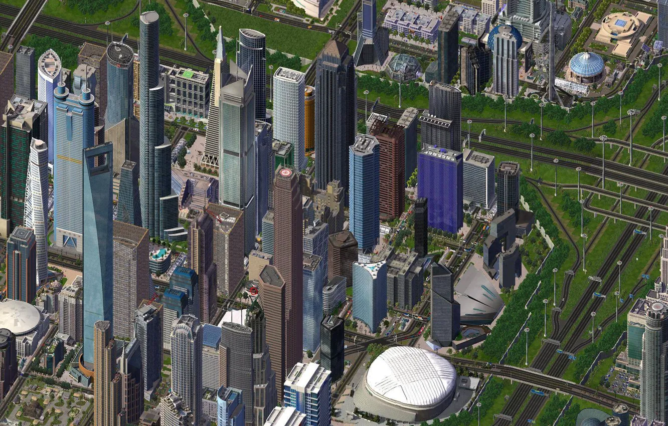 Фото обои city, pixel, пиксель арт