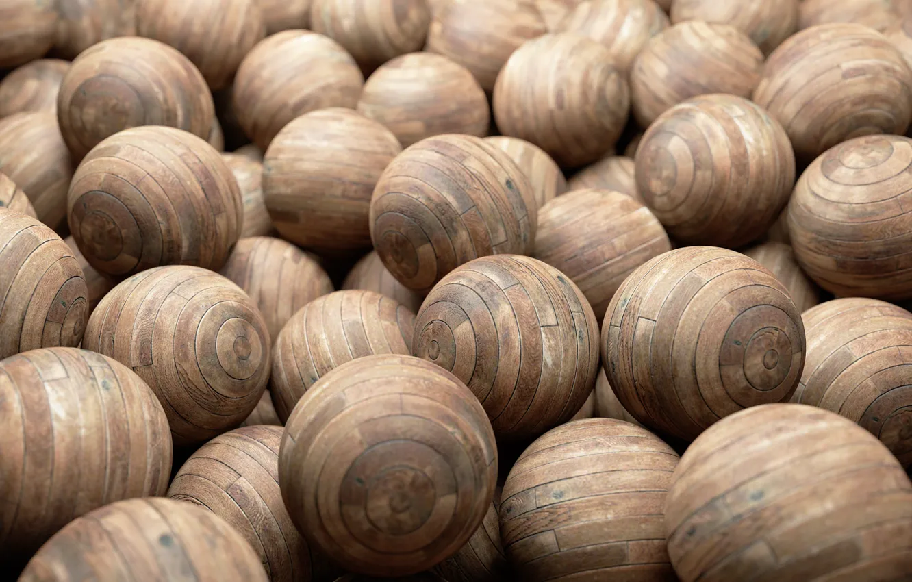 Фото обои Balls, Wood, Eggs, Wooden, Laminted
