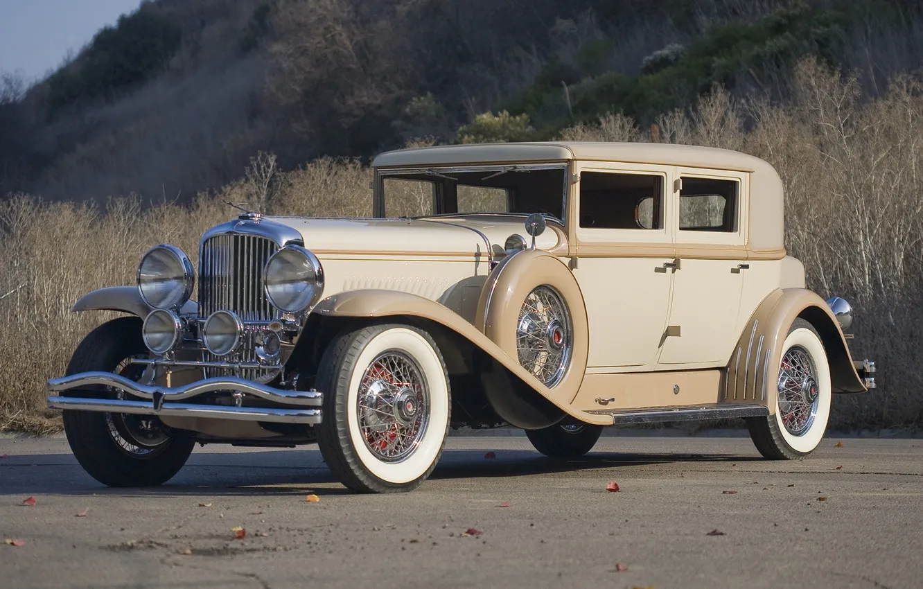 Фото обои дорога, 1930, Duesenberg J 232 Arlington Sedan Lwb By Derham